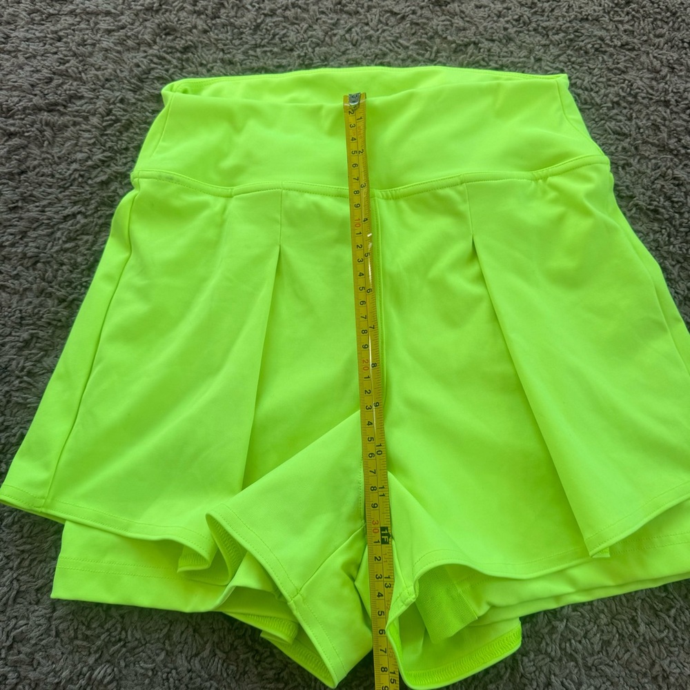 Adidas Gameset Match Shorts Neon Yellow Green HEAT.RDY Tennis S NEW $55 - Picture 6 of 7